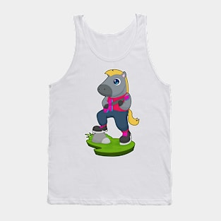 Horse Musician Guitar Music Tank Top